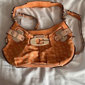 Guess Y2K handbag in amazing condition purse orange and pink